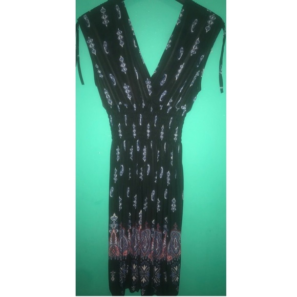 Casual boho patterned midi dress - Picture 4 of 5